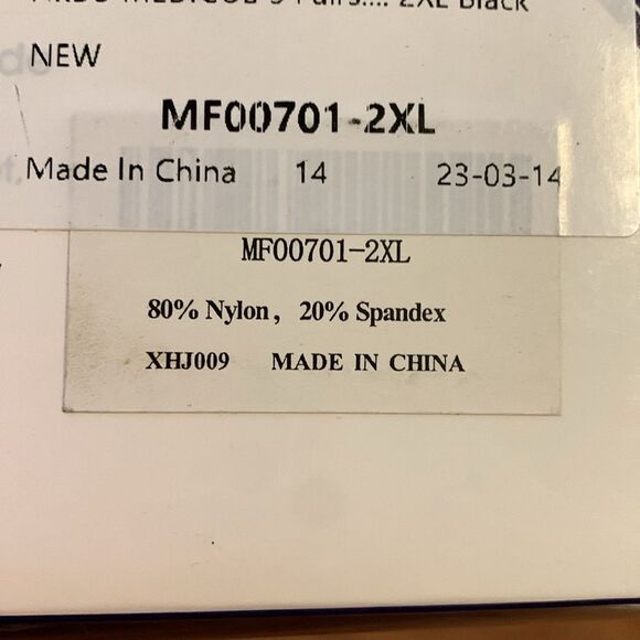 Akso Medicos Compression Socks Size 2XL Black 3 pair - Picture 3 of 9